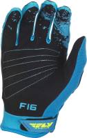 Fly Racing - Fly Racing F-16 Youth Gloves (2018) - 371-91102 - Blue/Black - 2XS - Image 2