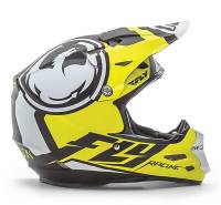 Fly Racing - Fly Racing F2 Carbon Dragon Helmet - 73-4042XS - Matte White/Black/Hi Vis Yellow - X-Small - Image 2