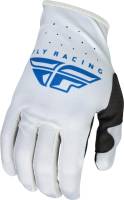 Fly Racing - Fly Racing Lite Youth Gloves - 376-716YL - Gray/Blue - Large - Image 1