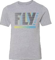 Fly Racing - Fly Racing Fly Flex Youth T-Shirt - 352-0436YM - Light Gray - Medium - Image 1