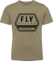 Fly Racing - Fly Racing Fly Track Youth T-Shirt - 352-0025YL - Olive - Large - Image 1