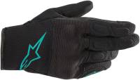 Alpinestars - Alpinestars Stella S-Max Drystar Womens Gloves - 3537620-1170-S - Black/Teal - Small - Image 1