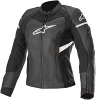 Alpinestars - Alpinestars Stella Kira Womens Leather Jacket - 3112019-12-40 - Black/White - 40 - Image 1