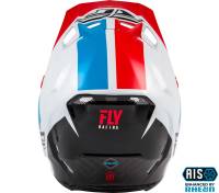 Fly Racing - Fly Racing Formula Origin Helmet - 73-4402-9 - Red/White/Blue - 2XL - Image 2