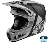 Fly Racing - Fly Racing Formula Origin Helmet - 73-4405-7 - Black/Silver - Large - Image 1