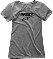 Alpinestars - Alpinestars Heritage Blaze Womens T-Shirt - 1W38-73004-1026-XL - Heather Gray - X-Large - Image 1