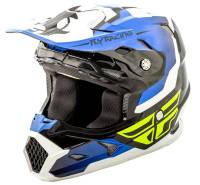 Fly Racing - Fly Racing Toxin Original Youth Helmet - 73-8513YL - Blue/Black/White - Large - Image 1