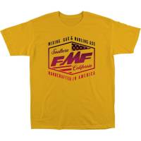 FMF Racing - FMF Racing Industry T-Shirt - FA22118911GLDS - Gold/Red - Small - Image 1