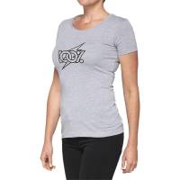 100% - 100% Fioki Womens T-Shirt - 28107-188-10 - Heather Gray - Small - Image 1