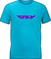 Fly Racing - Fly Racing Fly Corporate Youth T-Shirt - 352-0675YS - Blue/Purple - Small - Image 1