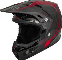 Fly Racing - Fly Racing Formula Carbon Tracer Youth Helmet - 73-4443YL - Red/Black - Large - Image 1