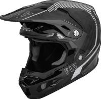 Fly Racing - Fly Racing Formula Carbon Tracer Youth Helmet - 73-4444YL - Silver/Black - Large - Image 1