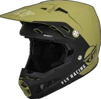 Fly Racing - Fly Racing Formula CC Centrum Youth Helmet - 73-4324YL - Matte Olive Green/Black - Large - Image 1