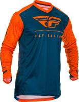 Fly Racing - Fly Racing Lite Hydrogen Jersey - 373-723L - Orange/Navy - Large - Image 1