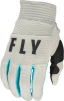 Fly Racing - Fly Racing F-16 Youth Gloves - 376-812YXS - Light Gray/Sky Blue - X-Small - Image 1