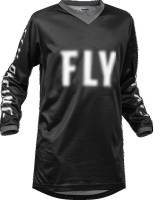 Fly Racing - Fly Racing F-16 Youth Jersey - 376-222YL - Black/White - Large - Image 1