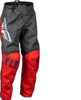 Fly Racing - Fly Racing F-16 Youth Pants - 376-23418 - Gray/Red - 18 - Image 1