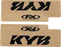 Factory Effex - Factory Effex Clear Upper Fork Graphics - KYB - Black - 10-38002 - Image 2