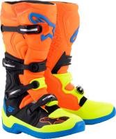 Alpinestars - Alpinestars Tech 5 Boots - 2015015-4755-10 - Blue/Orange/Yellow Fluo - 10 - Image 1
