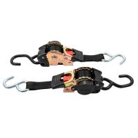 Camco - Camco Retractable Tie Down Straps - 1" Width 6&#39; Dual Hooks - Image 2