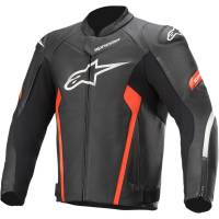 Alpinestars - Alpinestars Faster V2 Leather Jacket - 3103521-1030-50 - Black/Red - 50 - Image 1