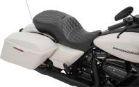 Drag Specialties - Drag Specialties Forward Positioning Large Touring Seat - Double Diamond Stitch - 0801-1110 - Image 2