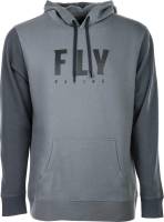 Fly Racing - Fly Racing Badge Pullover Hoodie - 354-0251L - Gray - Large - Image 1