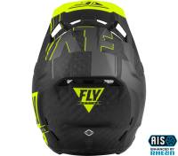 Fly Racing - Fly Racing Formula Vector Helmet - 73-44122X - Matte Hi-Vis/Black/Gray - 2XL - Image 2