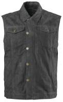 RSD - RSD Ramone Perforated Waxed Cotton Vest - 0814-0502-0052 - Black - Small - Image 1