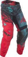 Fly Racing - Fly Racing Kinetic Mesh Pants - 371-33838 - Crux Teal/Red/Black - 38 - Image 1
