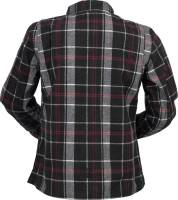 Z1R - Z1R Timberella Flannel Womens Shirt - 2840-0166 - Black/White - Small - Image 2