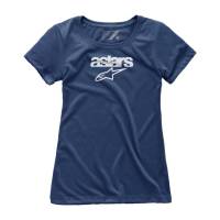 Alpinestars - Alpinestars Heritage Blaze Womens T-Shirt - 1W387300470L - Navy - Large - Image 1