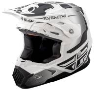Fly Racing - Fly Racing Toxin Original Youth Helmet - 73-8510YL - Matte White/Black - Large - Image 1