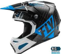 Fly Racing - Fly Racing Formula Vector Helmet - 73-4410L - Blue/White/Black - Large - Image 5