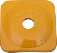 Woodys - Woodys Square Grand Digger Aluminum Support Plates - 5/16in. - Yellow (48pk.) - ASG-3800-48 - Image 1