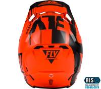 Fly Racing - Fly Racing Formula Vector Cold Weather Carbon Helmet - 73-4414S - Orange/Black - Small - Image 2