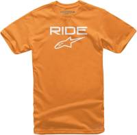 Alpinestars - Alpinestars Ride 2.0 Youth T-Shirt - 3038-72010-4020-L - Orange/White - Large - Image 1