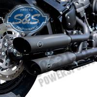 S&S Cycle - S&S Cycle Slash-Cut Mufflers - Black - 550-0752B - Image 3