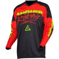 Answer - Answer Syncron Pro Glo Youth Jersey - 0409-2957-0953 - Red/Black/Hyper Acid - Medium - Image 1