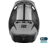 Fly Racing - Fly Racing Formula Origin Helmet - 73-4405-9 - Black/Silver - 2XL - Image 2