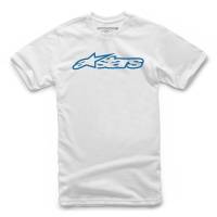 Alpinestars - Alpinestars Blaze Youth T-Shirt - 3038-72000-2072-M - White/Blue - Medium - Image 1