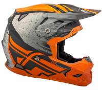Fly Racing - Fly Racing Toxin Resin Helmet - 73-8528-5-S - Matte Orange/Khaki - Small - Image 2