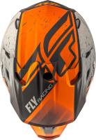 Fly Racing - Fly Racing Toxin Resin Helmet - 73-8528-5-S - Matte Orange/Khaki - Small - Image 4
