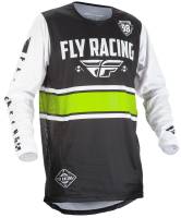Fly Racing - Fly Racing Kinetic Era Jersey - 371-4202X - Black/White - 2XL - Image 1
