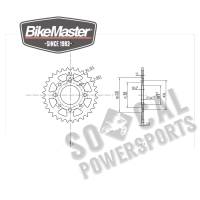 BikeMaster - BikeMaster Steel Rear Sprocket - 32T - 240 279 32 - Image 2