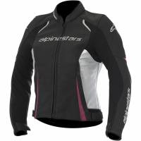 Alpinestars - Alpinestars Stella Devon Airflow Womens Leather Jacket - 3112116123942 - Black/White/Pink - 6 - Image 1