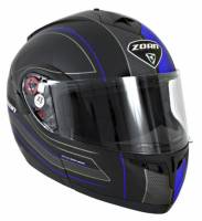 Zoan - Zoan Optimus Raceline Graphics Helmet - 138-114 - Matte Black/Blue - Small - Image 1