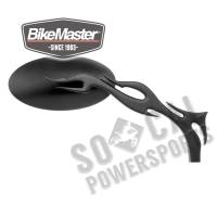 BikeMaster - BikeMaster Old School Flame Mirror - Black - KS-A30B - Image 1
