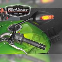 BikeMaster - BikeMaster Candy Drop Standard Mirror - Black with Turn Signal - KS-L03B - Image 2