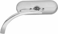 Arlen Ness - Arlen Ness Micro Die-Cast Mini Oval Mirror - Left - Chrome - 13-406 - Image 1